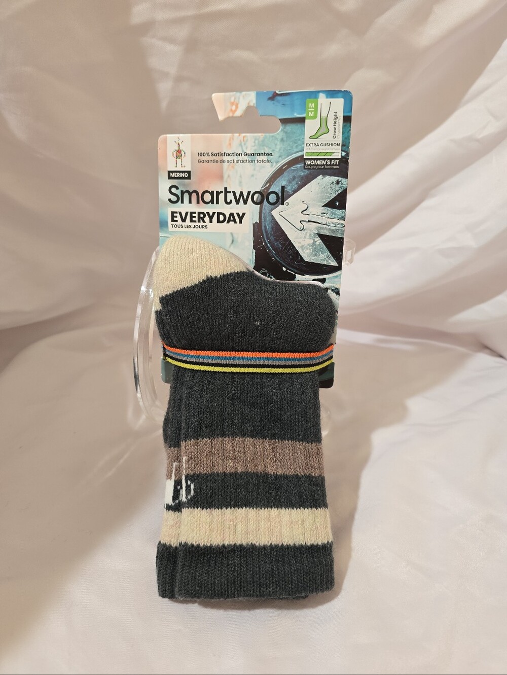 NWT Smartwool Everyday Women Extra Cushion Crew Height 79% Merino Wool Socks Med